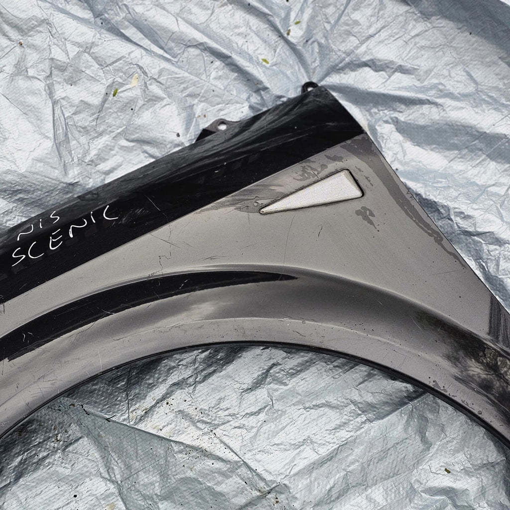 RENAULT SCENIC PASSENGER SIDE N/S/F WING IN BLACK NV676 2003 2004 2005 2006 2007