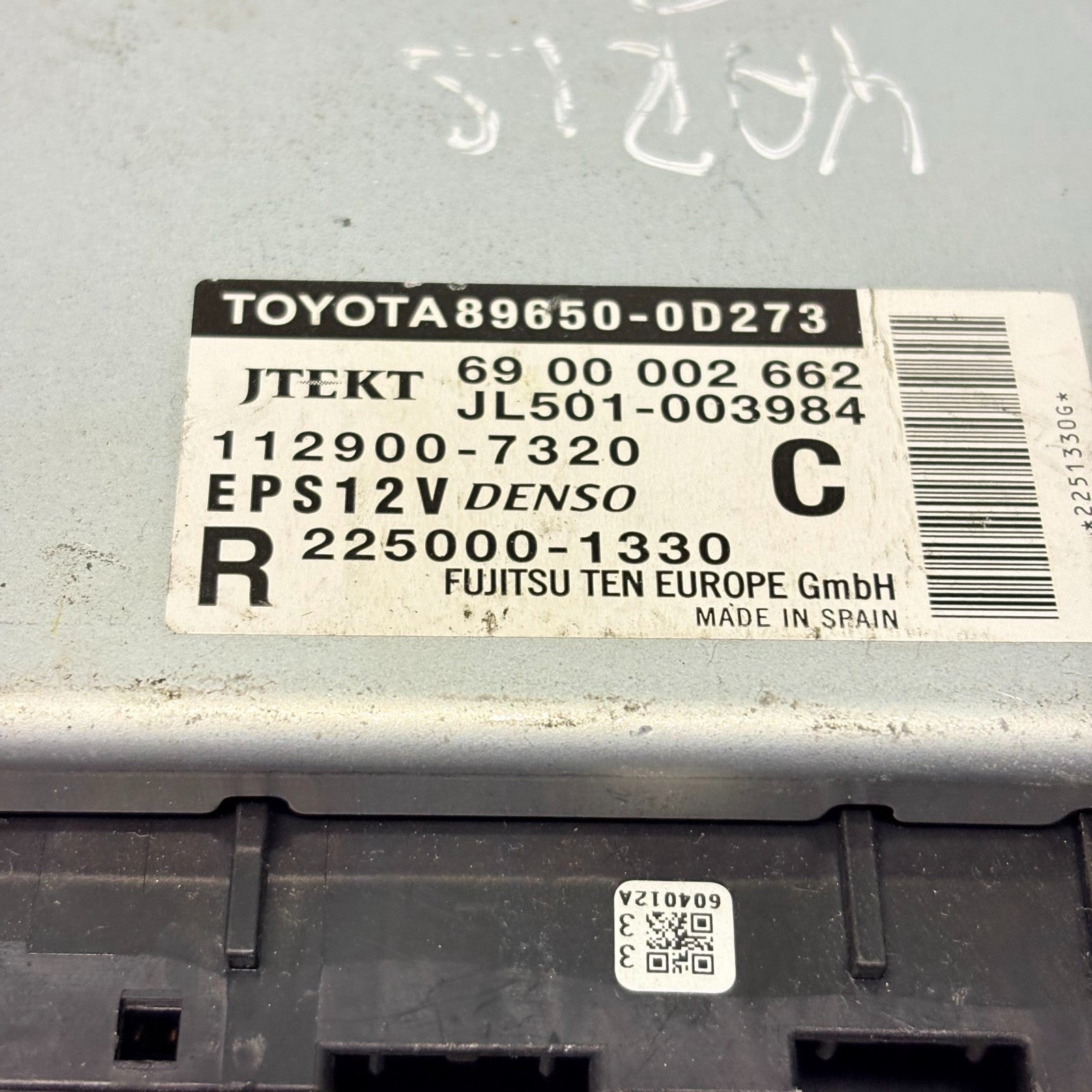 Toyota Yaris MK3 XP130 2011-2017 EPS Steering ECU 89650-0D273 JL501-003984