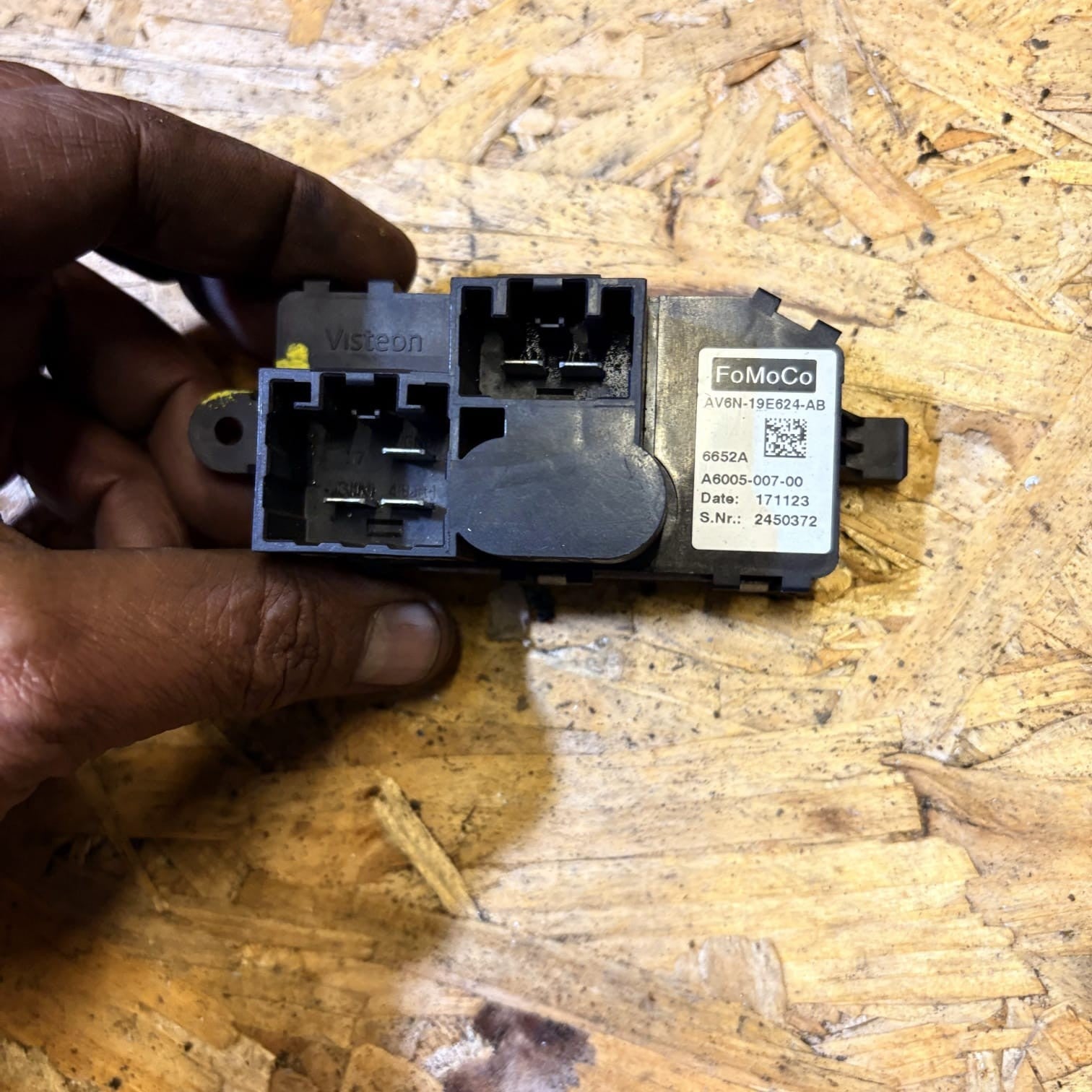 2018 FORD C-MAX GRAND 1.5 DIESEL HEATER BLOWER MOTOR RESISTOR A6005-007-00