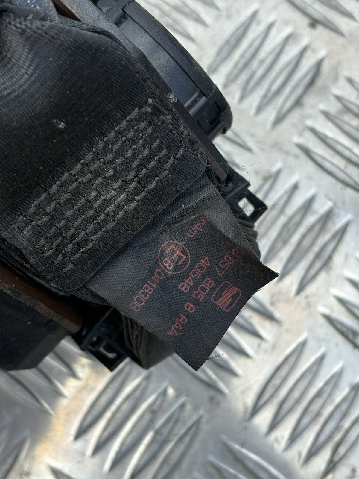 Seat Ibiza Left Passenger Nearside Rear Seat Belt 6l0857805b Mk3 2002-2009U