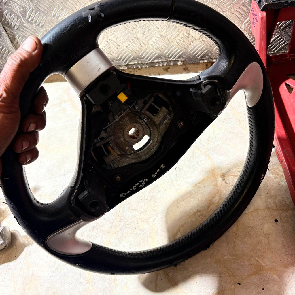 2008 Peugeot 307 Steering Wheel 3-Spoke Black/Silver SV-3503505 2 RHD