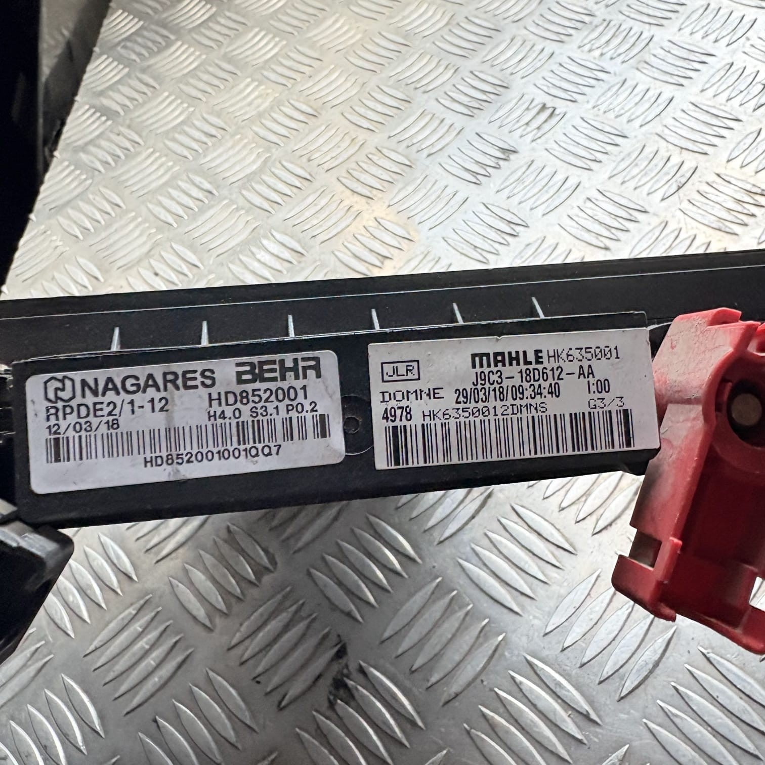 Range Rover Evoque L551 MK2 Electric Heater Matrix J9C3-18D612-AA 2018-2025