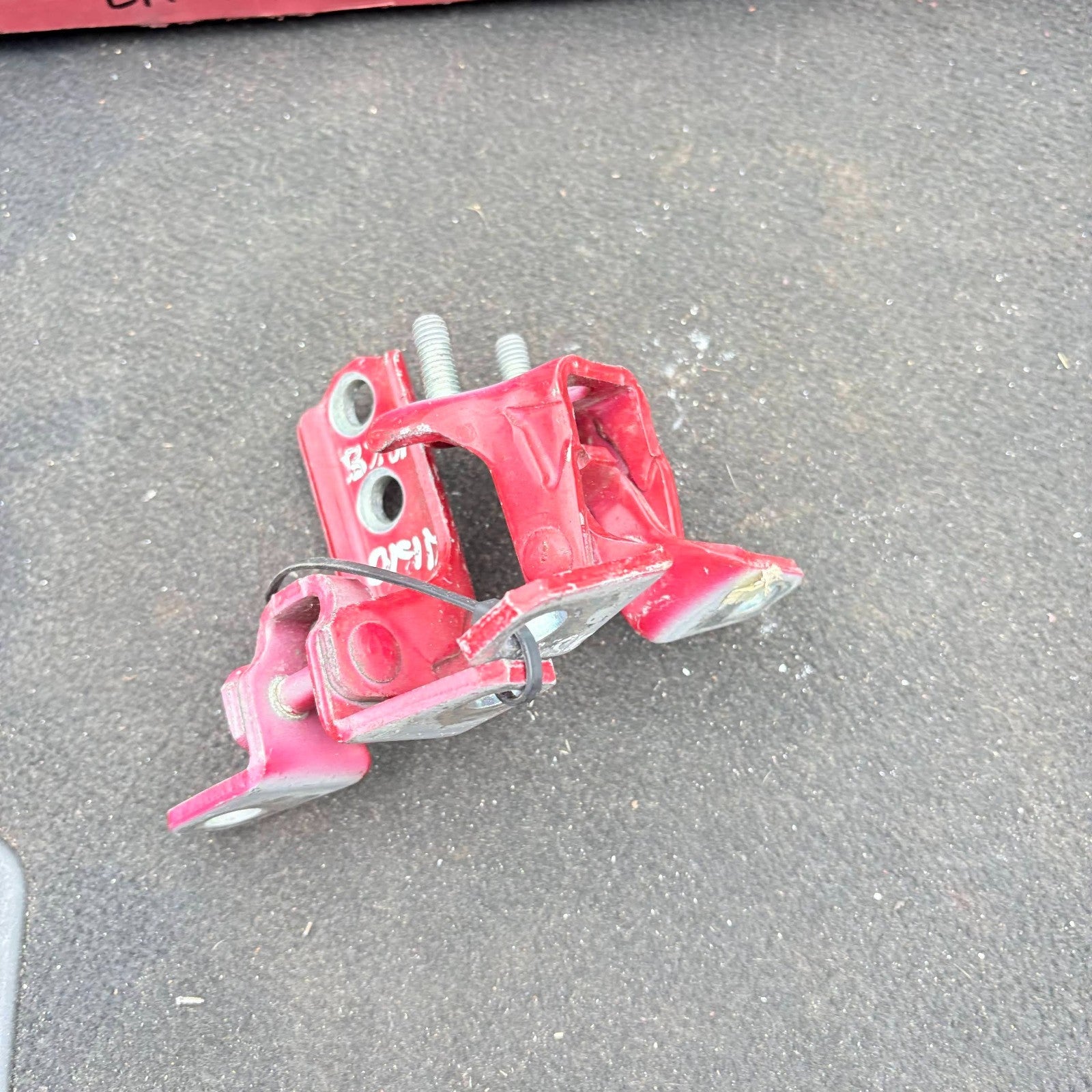 2010 MITSUBISHI LANCER GS2 OSR REAR DRIVER RIGHT SIDE DOOR HINGES PAIR