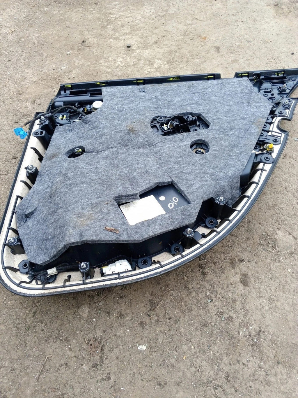 Mercedes C-Class W205 2014-2021 Rear Left Interior Door Card Panel Black Leather