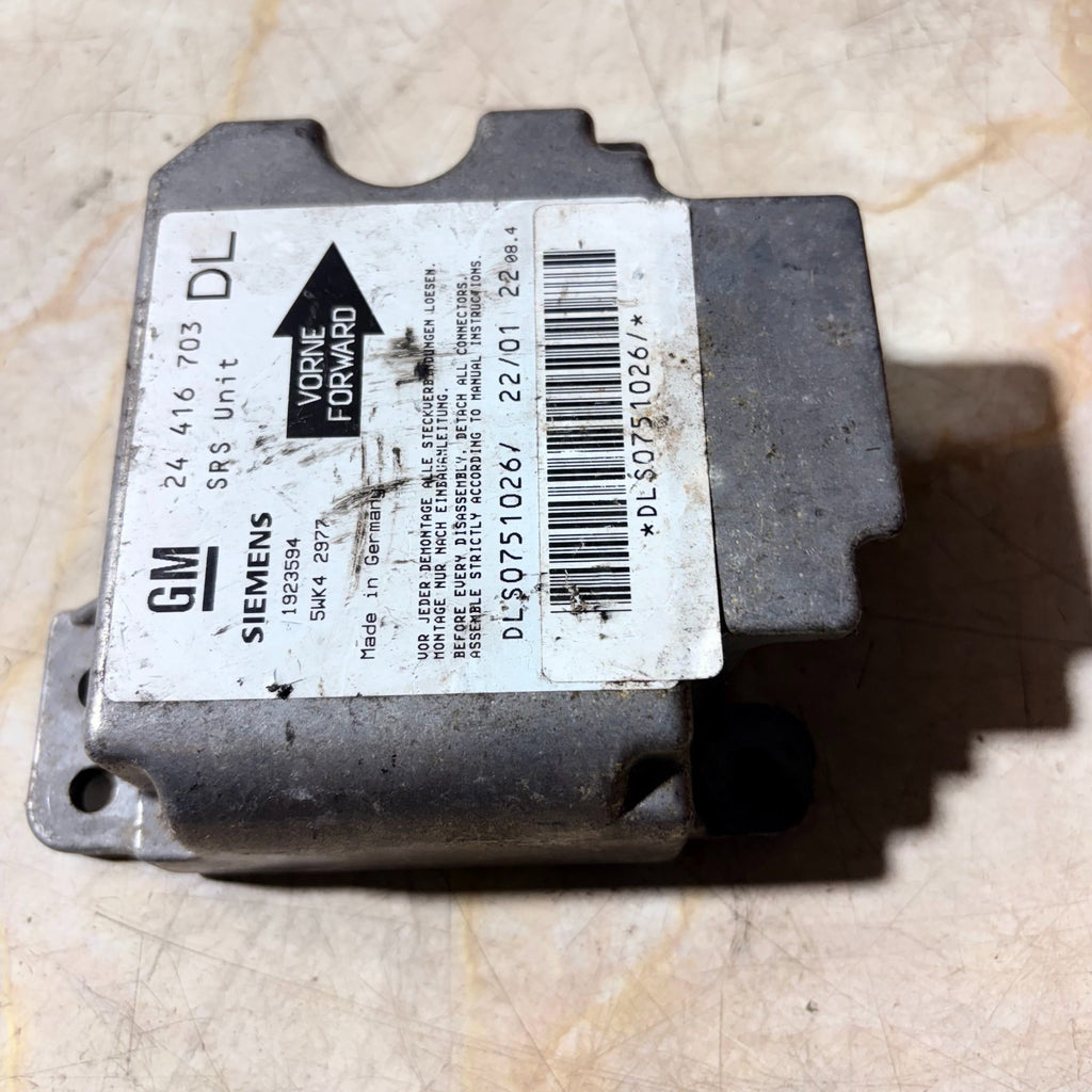 VAUXHALL ASTRA G MK4 1998-2004 AIRBAG SRS ECU MODULE 24416703 5WK42977