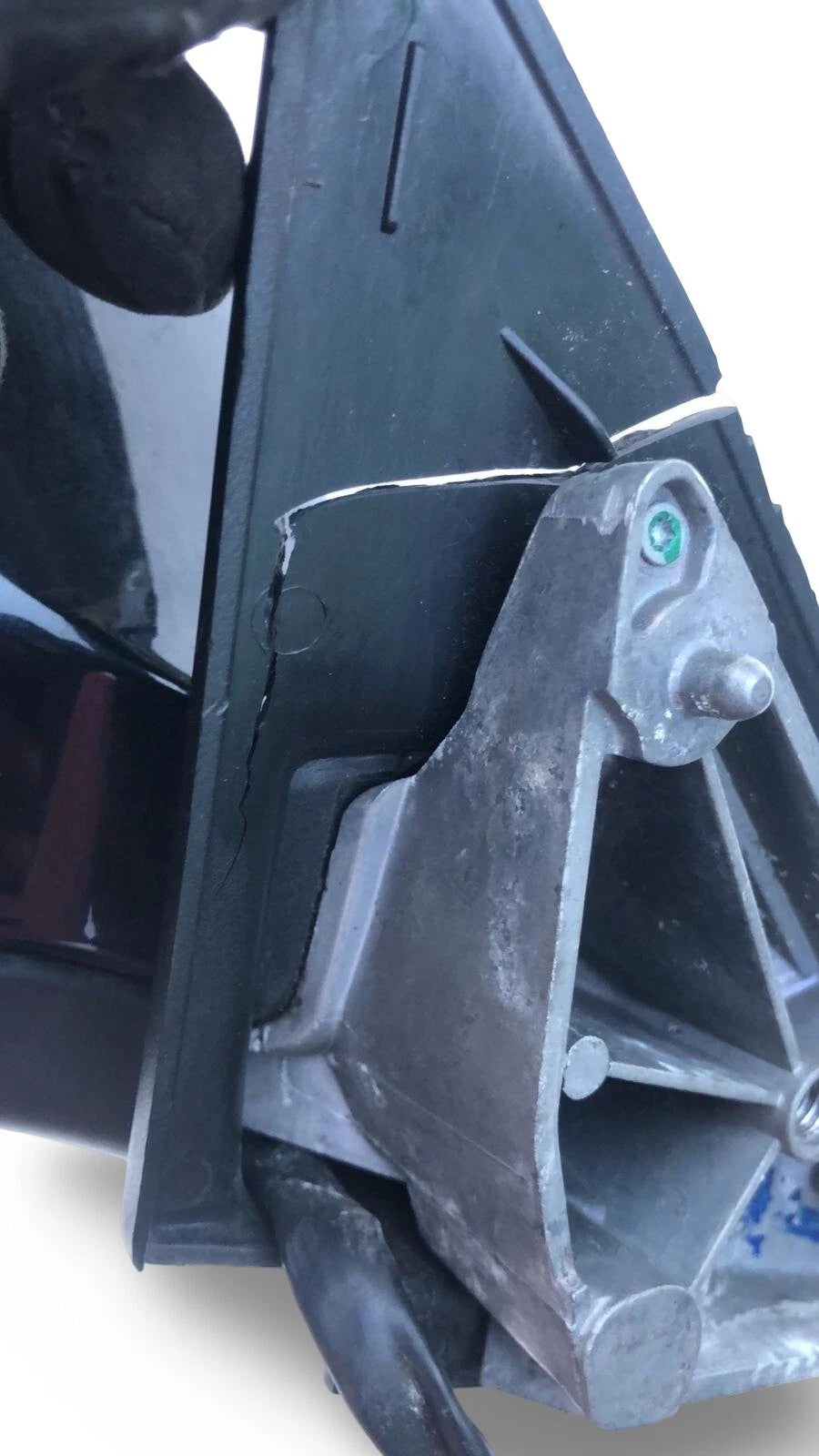 AUDI A3 PASSENGER ELECTRIC WING MIRROR BLACK E1021000 Damaged