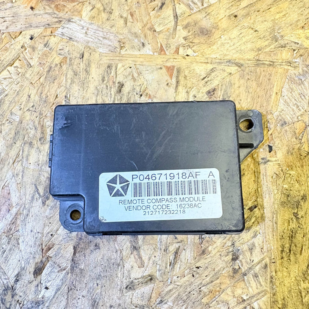 JEEP PATRIOT 2008 REMOTE COMPASS ECU CONTROL MODULE P04671918AF