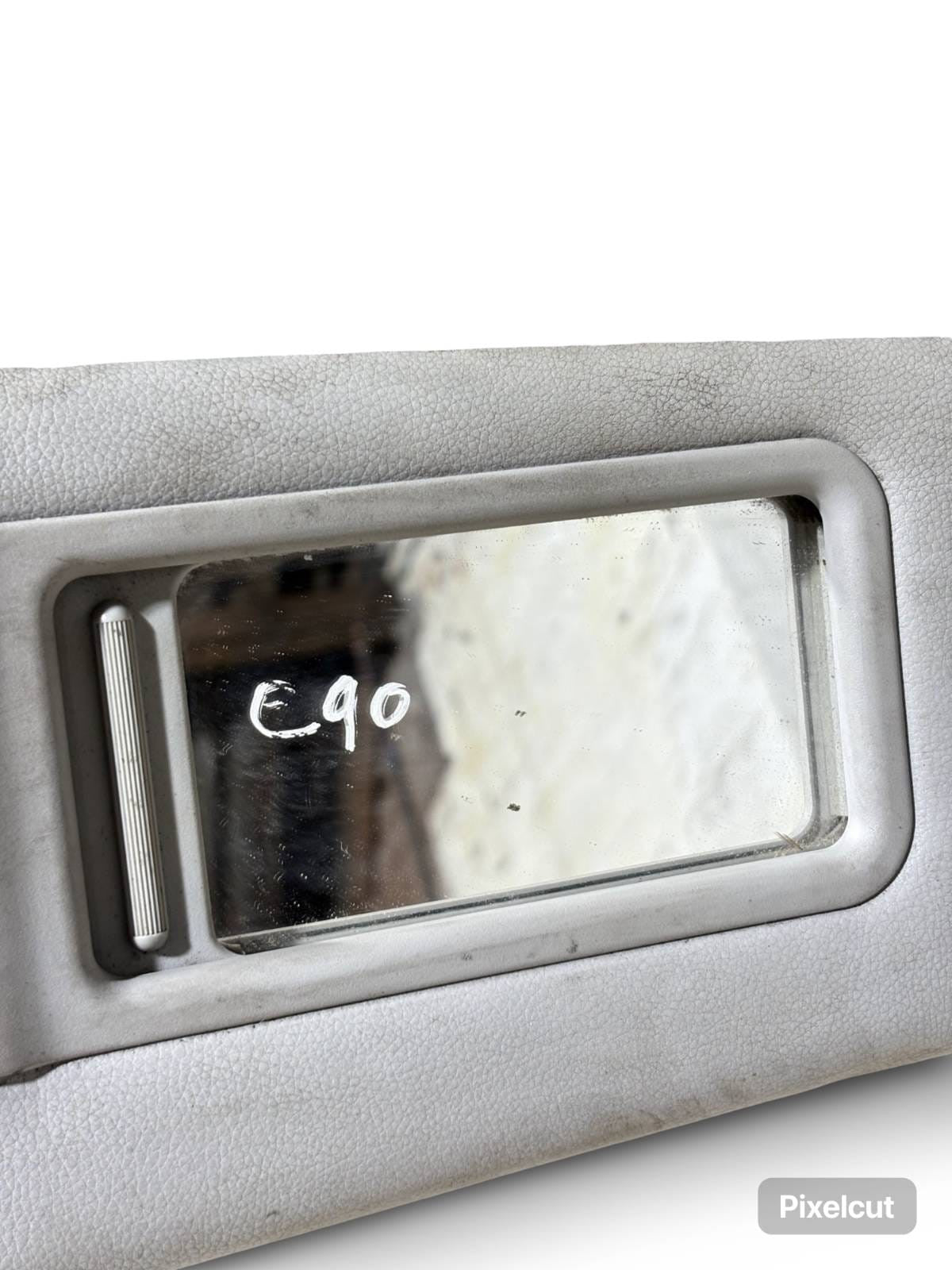 BMW 3 Series E90 Driver Side Sun Visor 2005-2011 6905983 Grey Front UK RHD