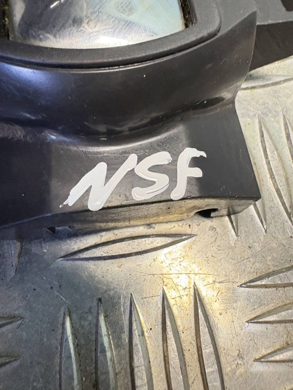 Nissan Micra K13 2013 NSF LH Passenger Interior Door Handle Inner Chrome Black