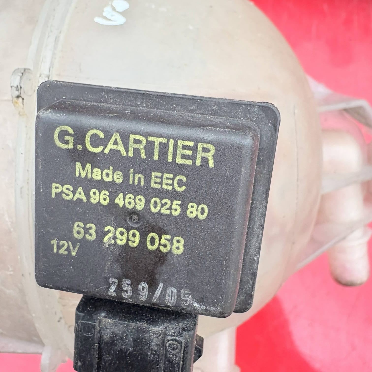 2005 CITROEN C4 COUPE RADIATOR EXPANSION BOTTLE/SENSOR-9639562580