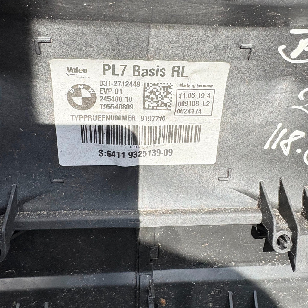 BMW 4 SERIES 118i 2019-HEATER UNIT BLOWER BOX 9197710