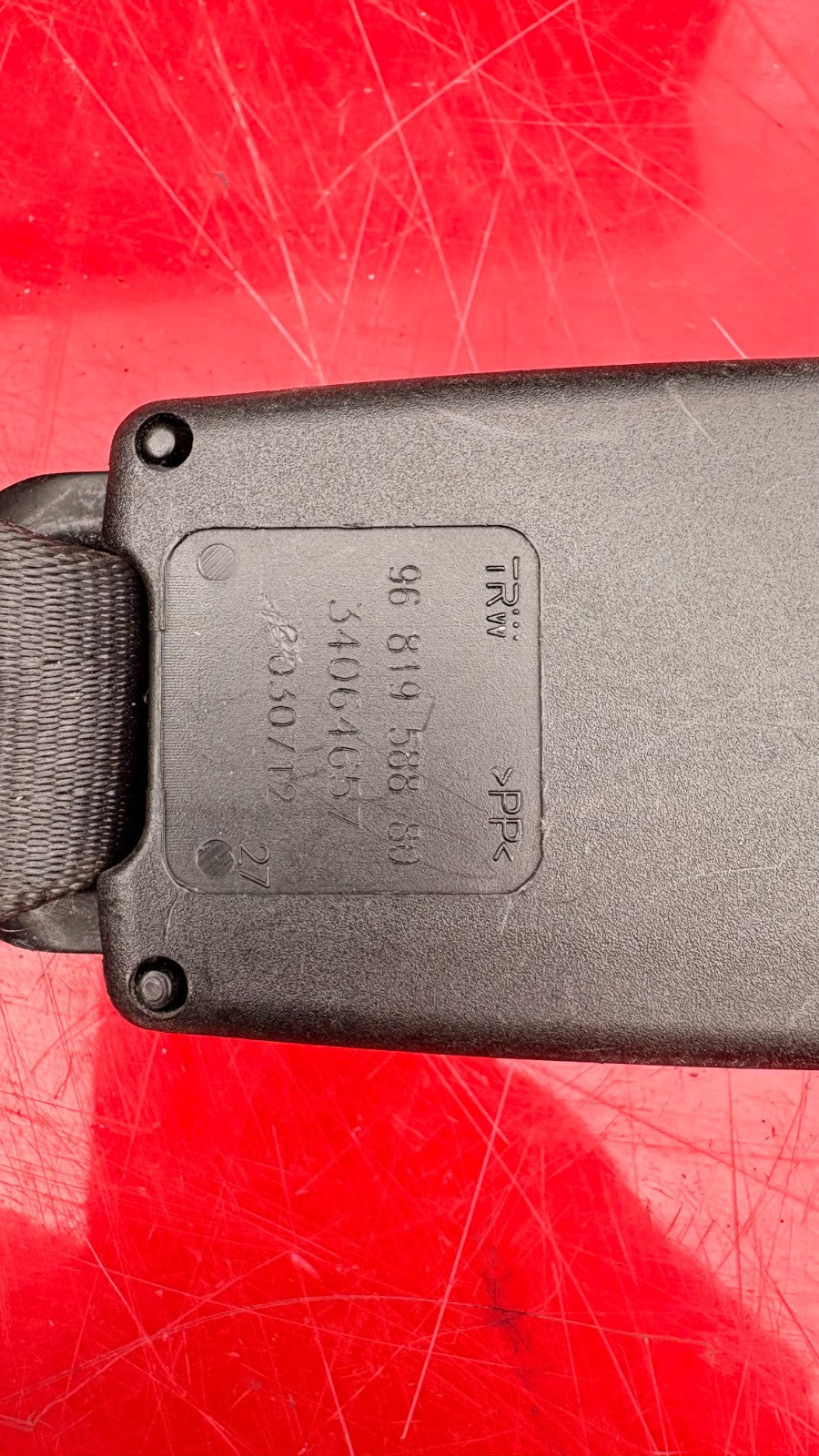 Citroen DS3 2010-2015 Rear Left Seat Belt Buckle 9681958880