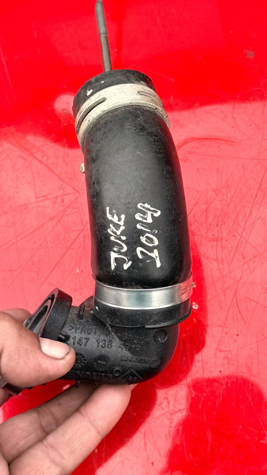 NISSAN JUKE 2014 INTERCOOLER PIPE HOSE 147138491R