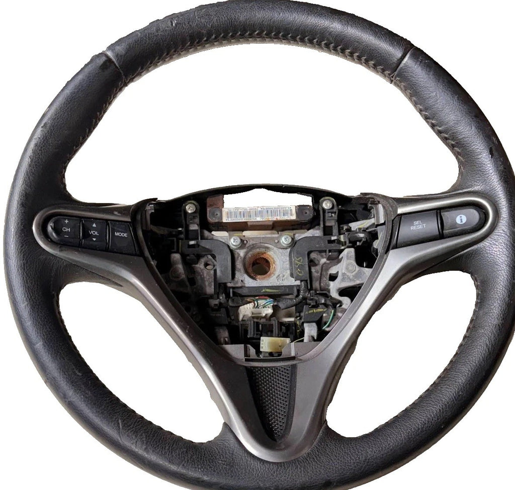 HONDA CIVIC MK8 2005-2011 LEATHER MULTIFUNCTION STEERING WHEEL 78500-SMJ-J541-M1
