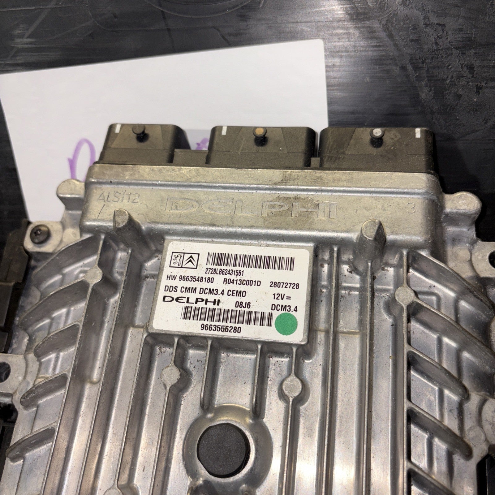 Peugeot 407 2.0 HDi ECU Engine Control Unit Delphi 9663611480 HW9663548180 04-11