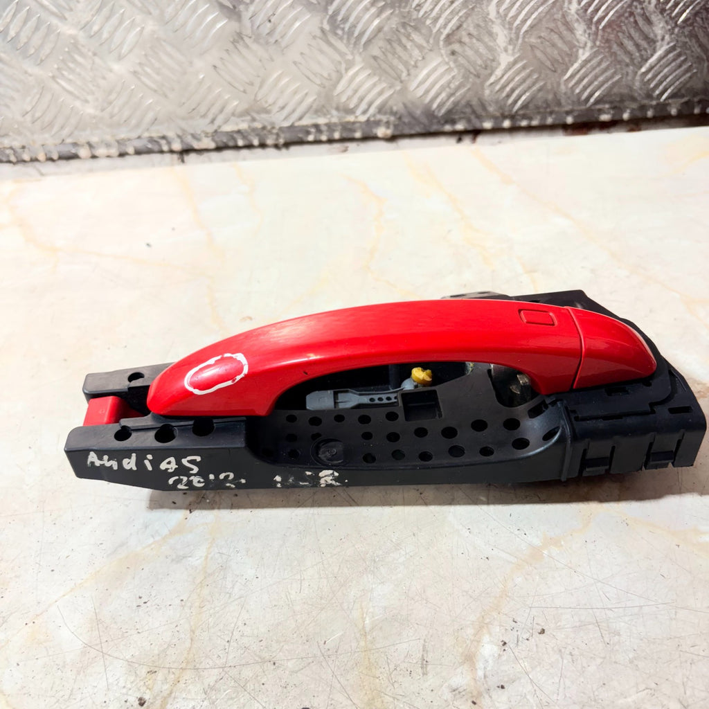 Audi A5 8T Sportback Rear Left Outer Door Handle Red 8T0837885A 2011