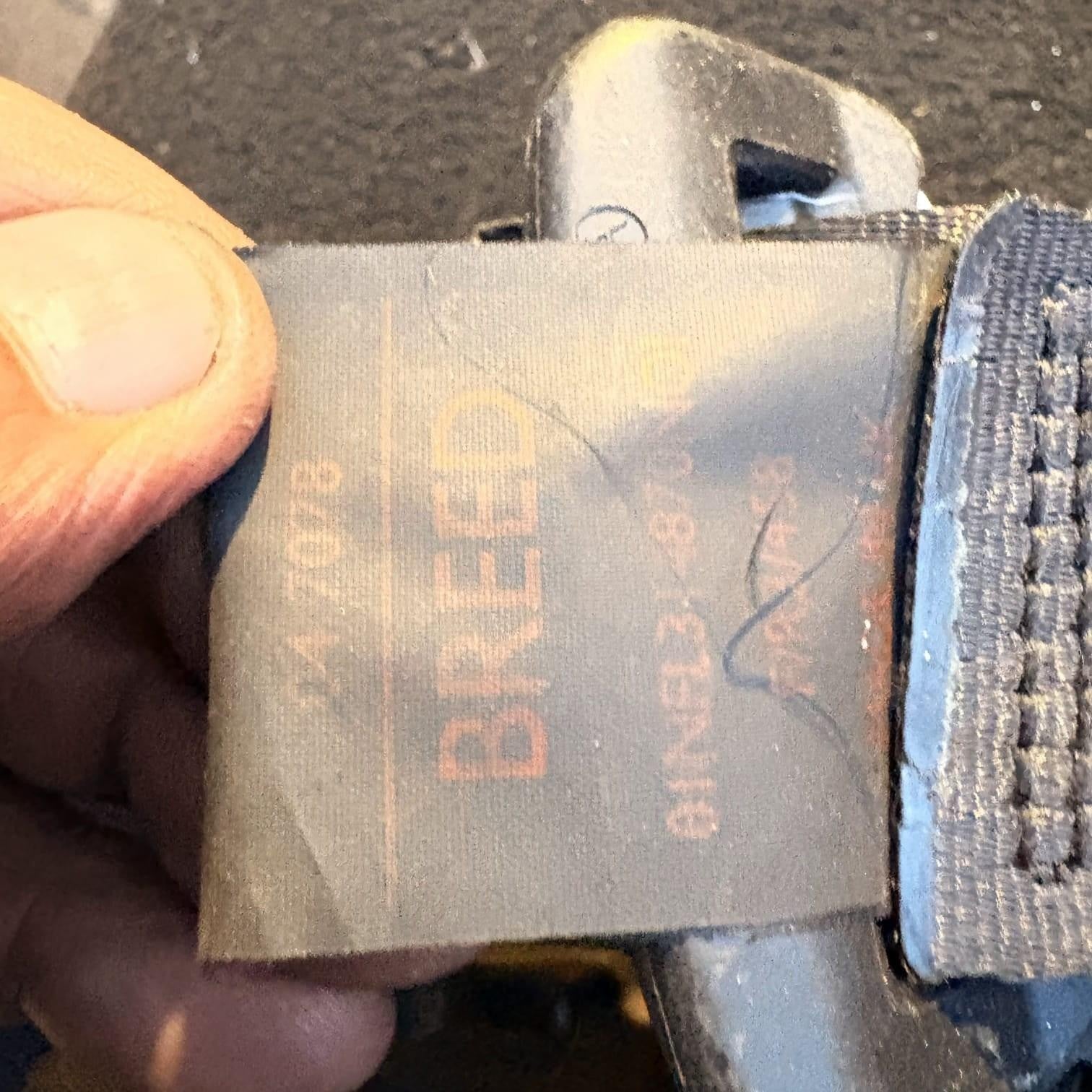 PEUGEOT 206 SEAT BELT DRIVER REAR 96361218XX