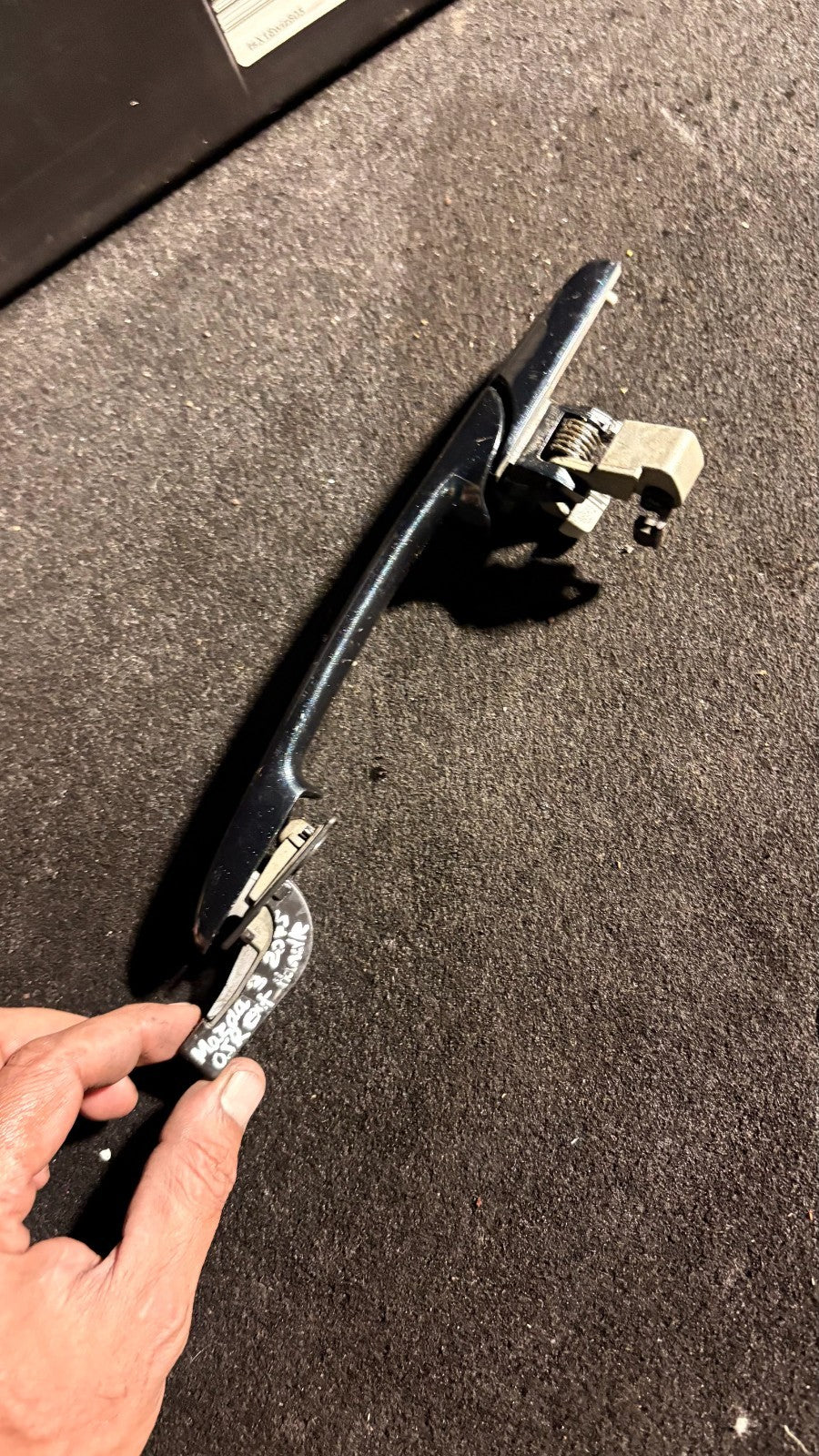 2015 MAZDA 3 OFFSIDE REAR EXTERIOR DOOR HANDLE