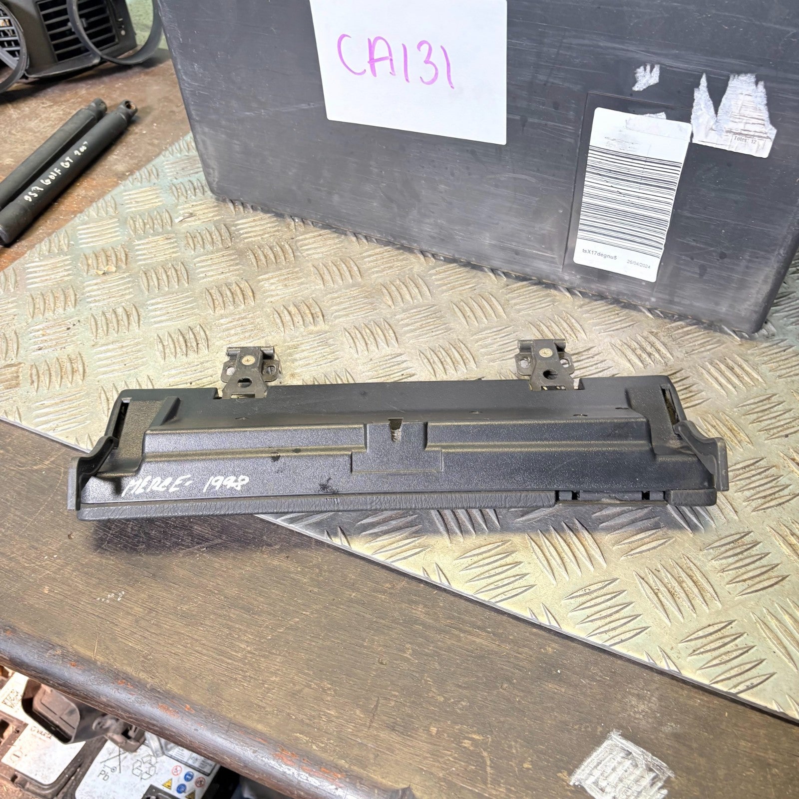 Mercedes E-Class W210 Glove Box Lid Door with Lock & Handle Grey 1996-2002