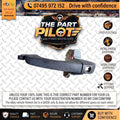 JEEP COMPASS PATRIOT 07-17 FRONT LEFT DOOR HANDLE KEYHOLE BEZEL COVER 05074189AG