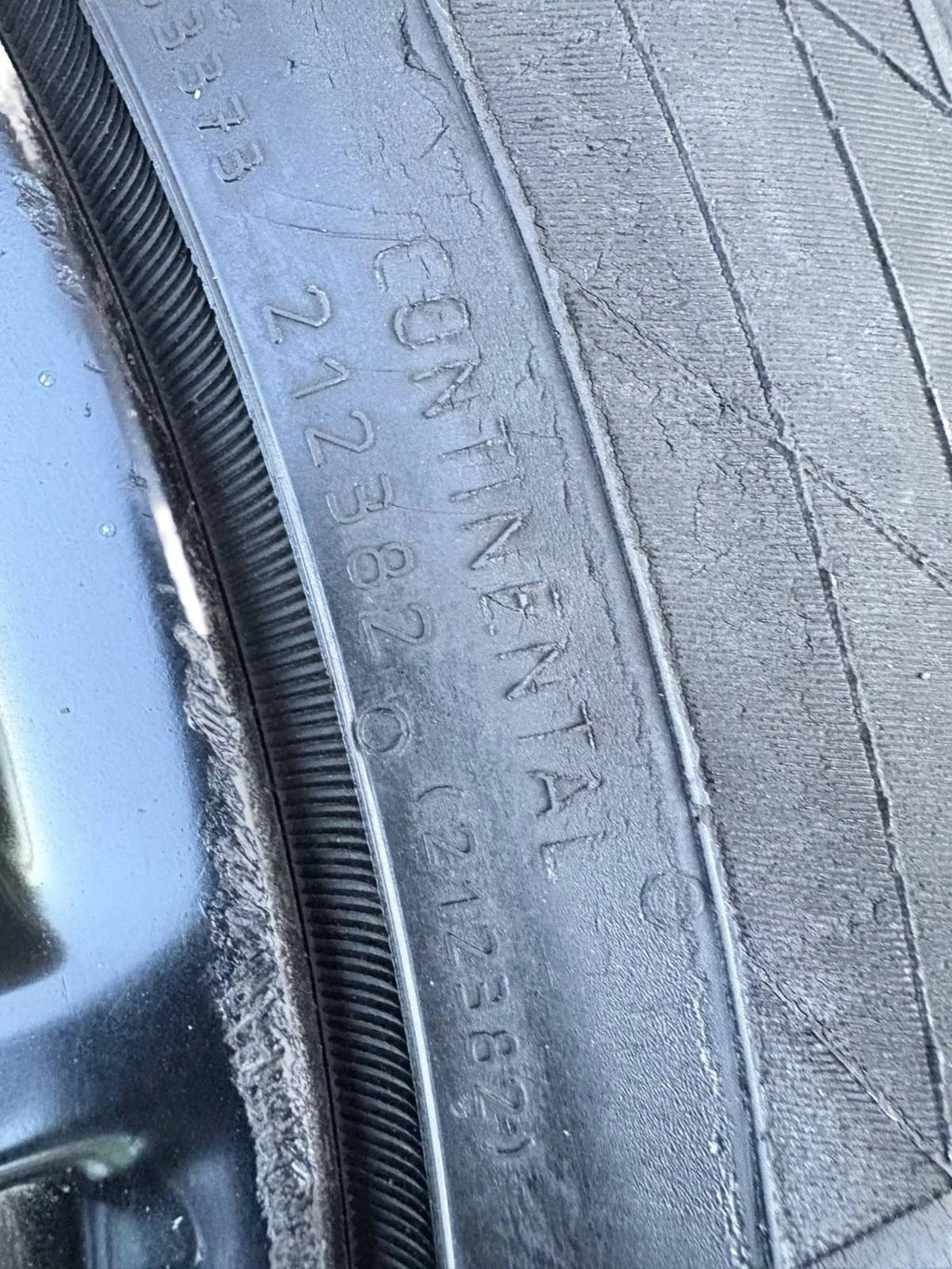 AUDI A3 8P 225/45R17 ALLOY WHEEL 5MM CONTINENTAL 8P0601025CC (1)