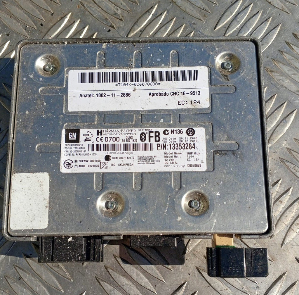 VAUXHALL ASTRA GTC BLUETOOTH CONTROL MODULE 2014 13353284