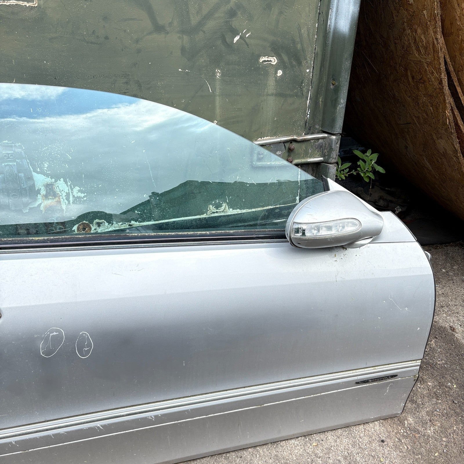 Mercedes CLK C209 A209 2002-2009 Driver Right Front Door Iridium Silver