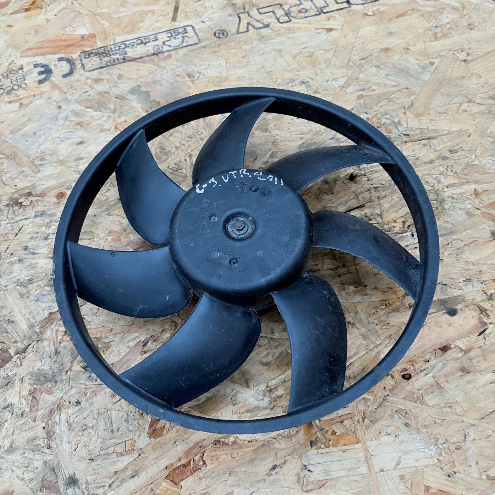 Citroen C3 2009-2013 Radiator Cooling Fan Motor & Blade 9682895680 7 Blade