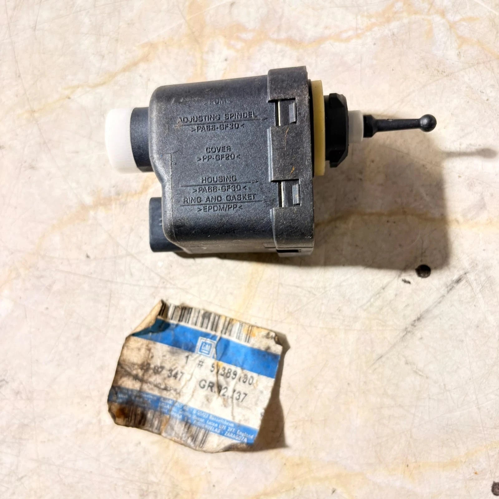 HEADLIGHT ALIGNMENT CORRECTOR MOTOR OPEL ASTRA HEADLIGHT ADJUSTMENT MOTOR
