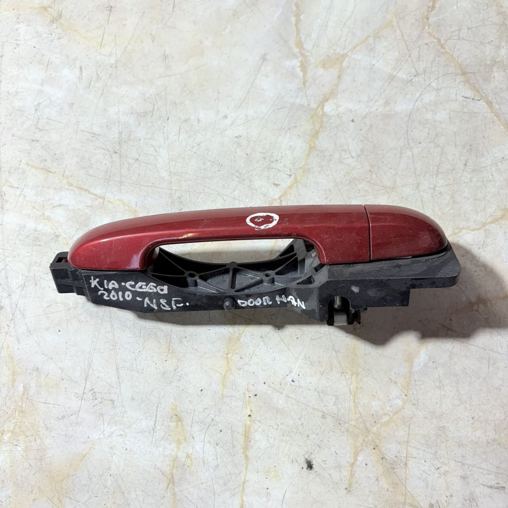 Kia Ceed 2010 Front Passenger Door Handle Exterior Red NSF 176379104587