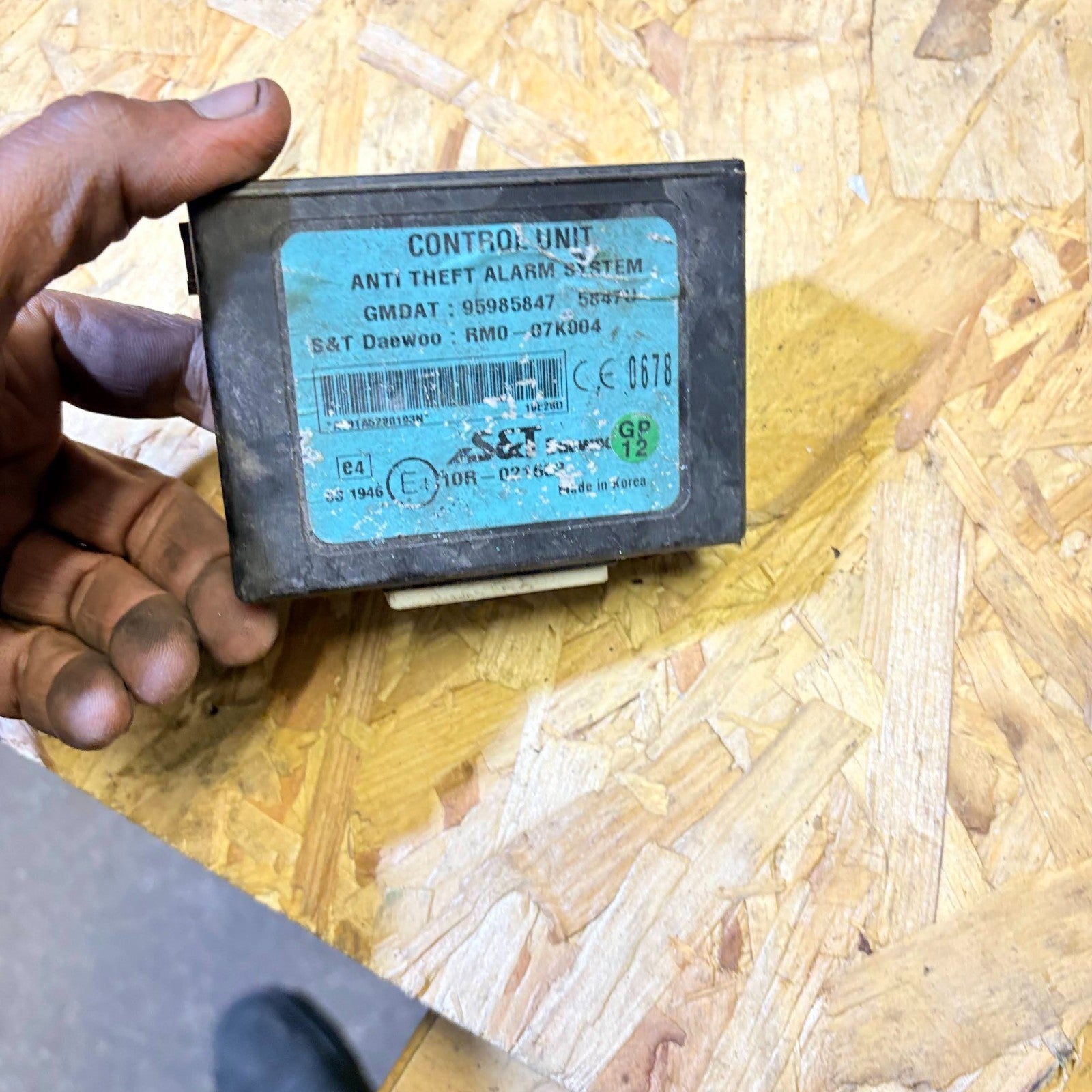 CHEVROLET SPARK LT 2010 ALARM SENSOR MODULE UNIT RM0-07K004