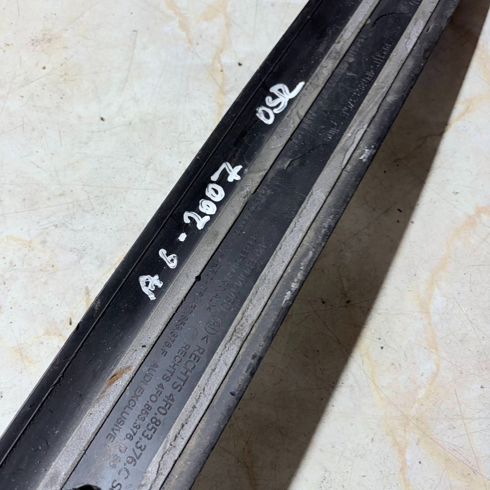 Audi A6 C6 2005-2011 Rear Right Door Sill Scuff Plate 4F0853376C