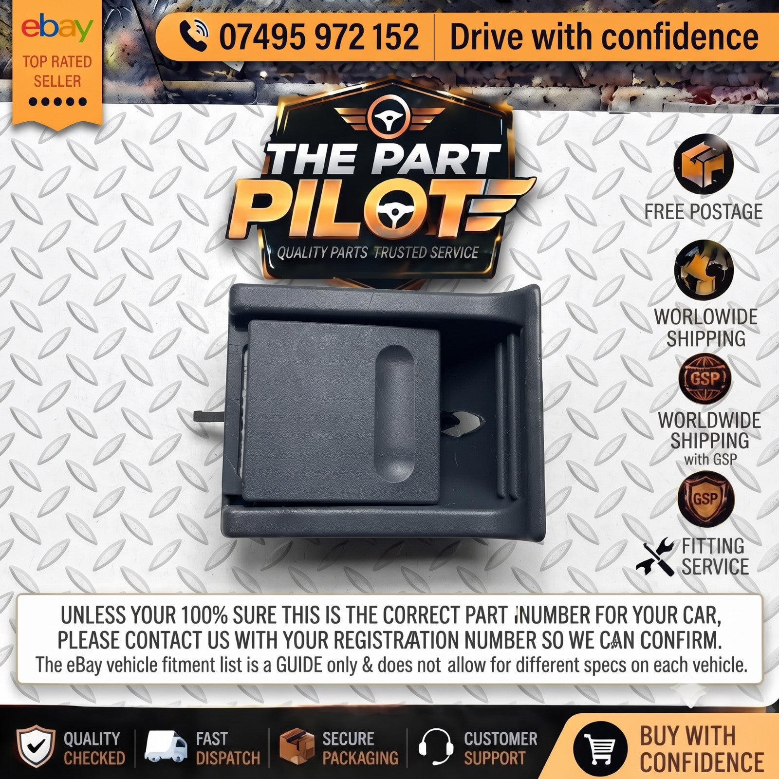Mercedes Vito V Class W638 1996-2003 OSR Sliding Door Handle A6387660078
