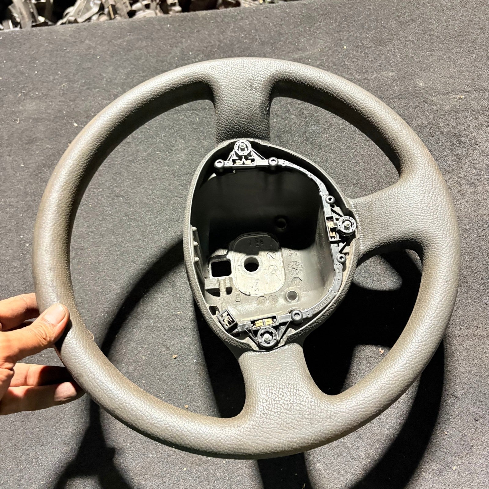 Fiat Punto Mk2 188 Steering Wheel Grey 3 Spoke TRW 1351C510 1999-2012