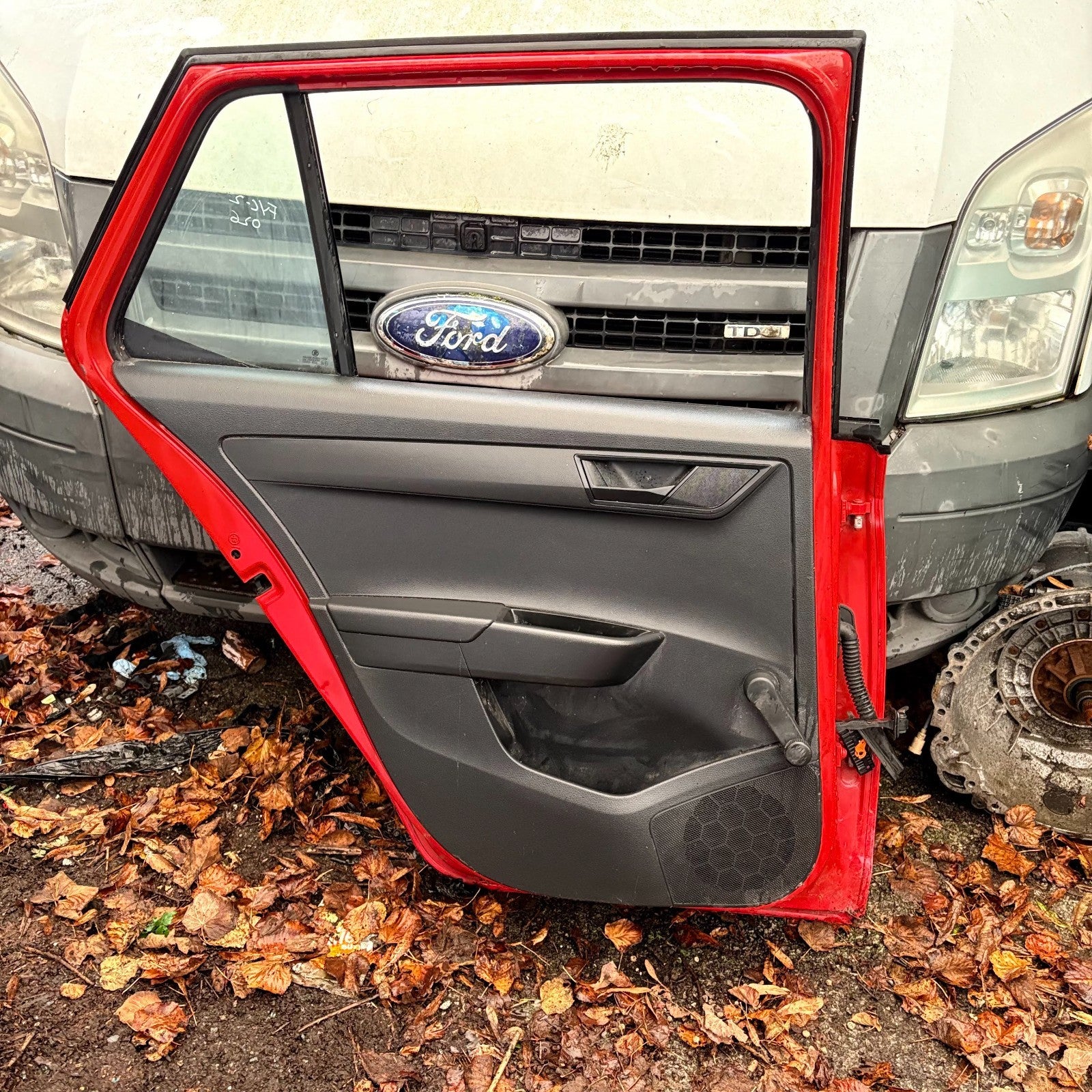 SKODA FABIA MK3 NJ 2014-2021 REAR LEFT N/S PASSENGER DOOR RED MANUAL 5DR