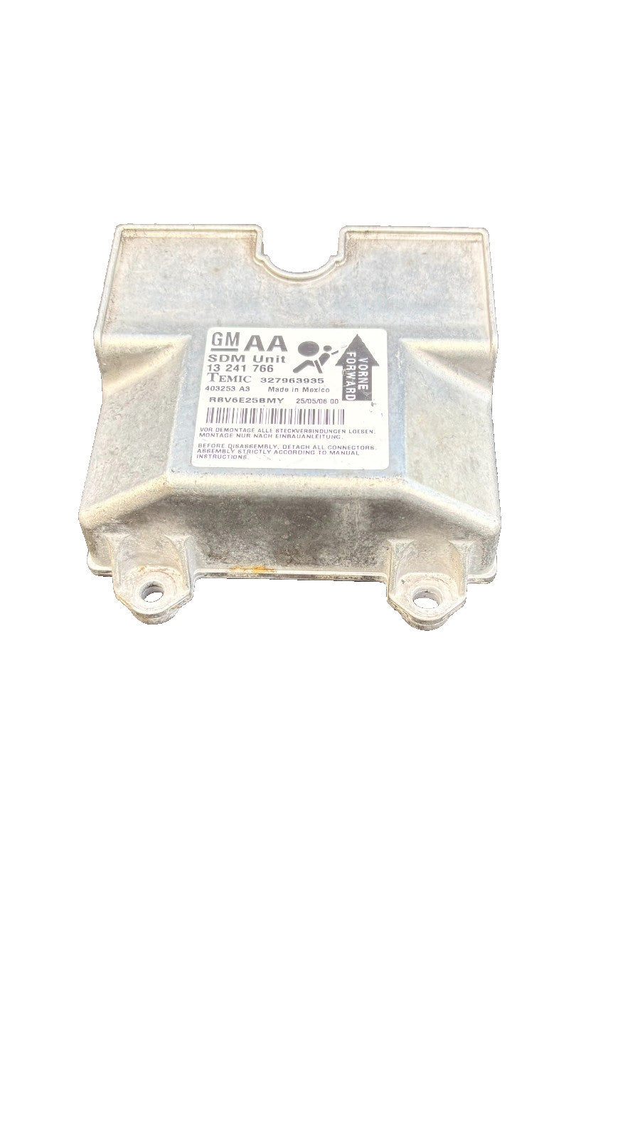 Vauxhall Zafira B 2005-2009 Airbag Control Module SRS ECU 13241766 IDENT AA