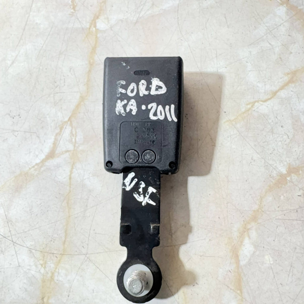 FORD KA MK2 FIAT 500 FRONT LEFT PASSENGER SEAT BELT STALK BUCKLE 34122266