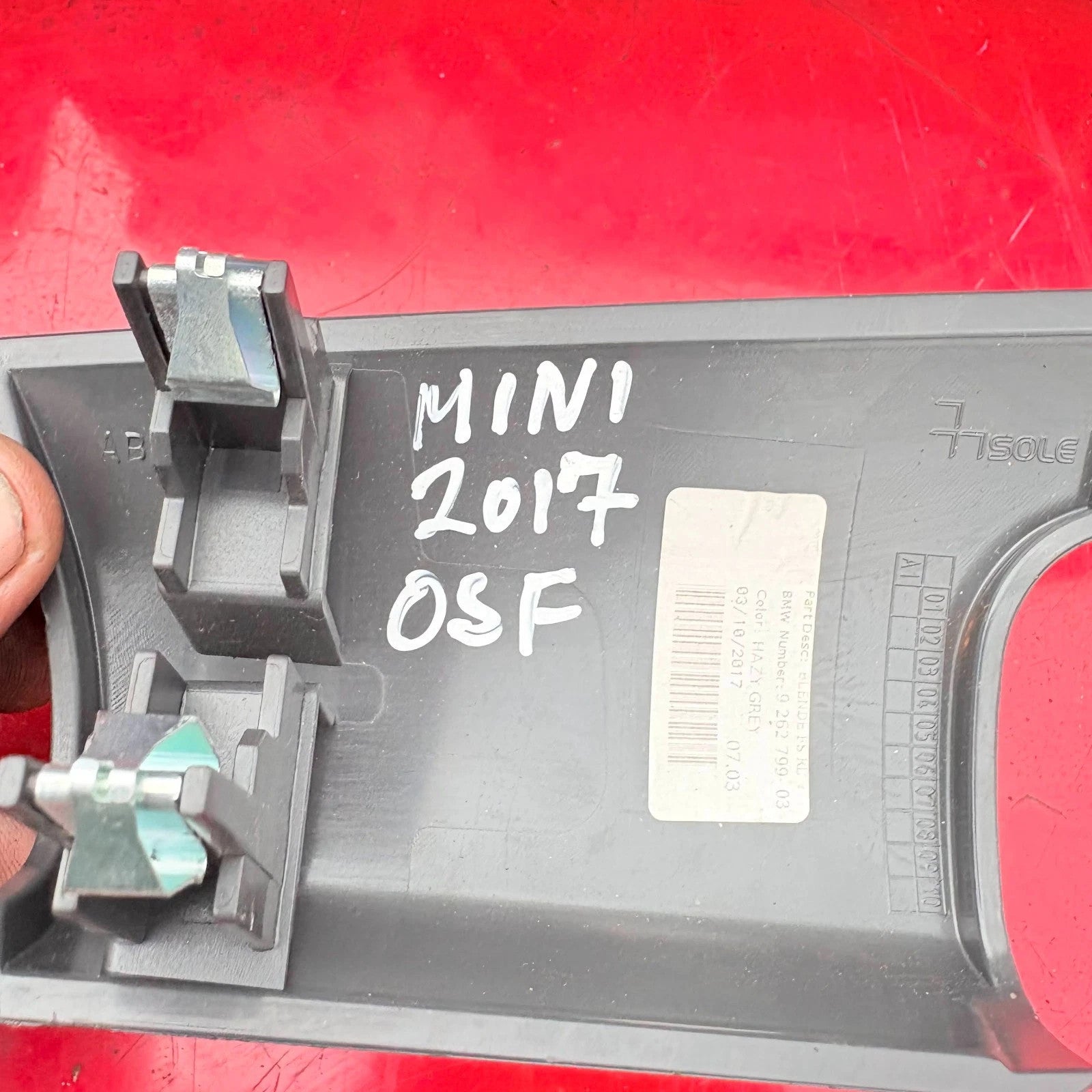 MINI F55/F56/F57 Dashboard Trim Driver Side Hazy Grey RHD 2014-2024 9262799