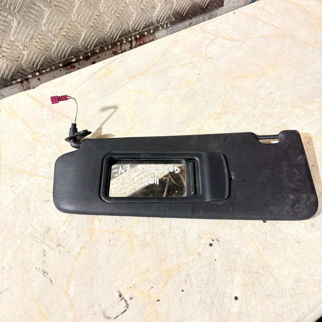 Sun Visor BMW E90 With Mirror Illuminated Left N/S Black 7139445