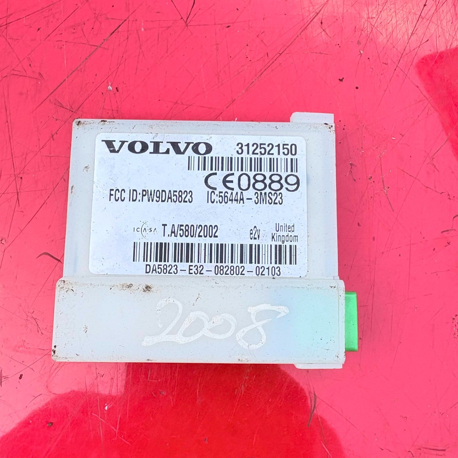 Volvo S40 2008 Alarm Control Module 31252150