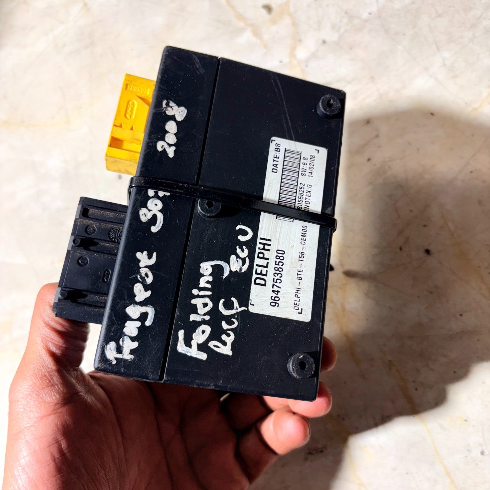 2003-2009 PEUGEOT 307 CC ROOF CONTROL MODULE 9647538580