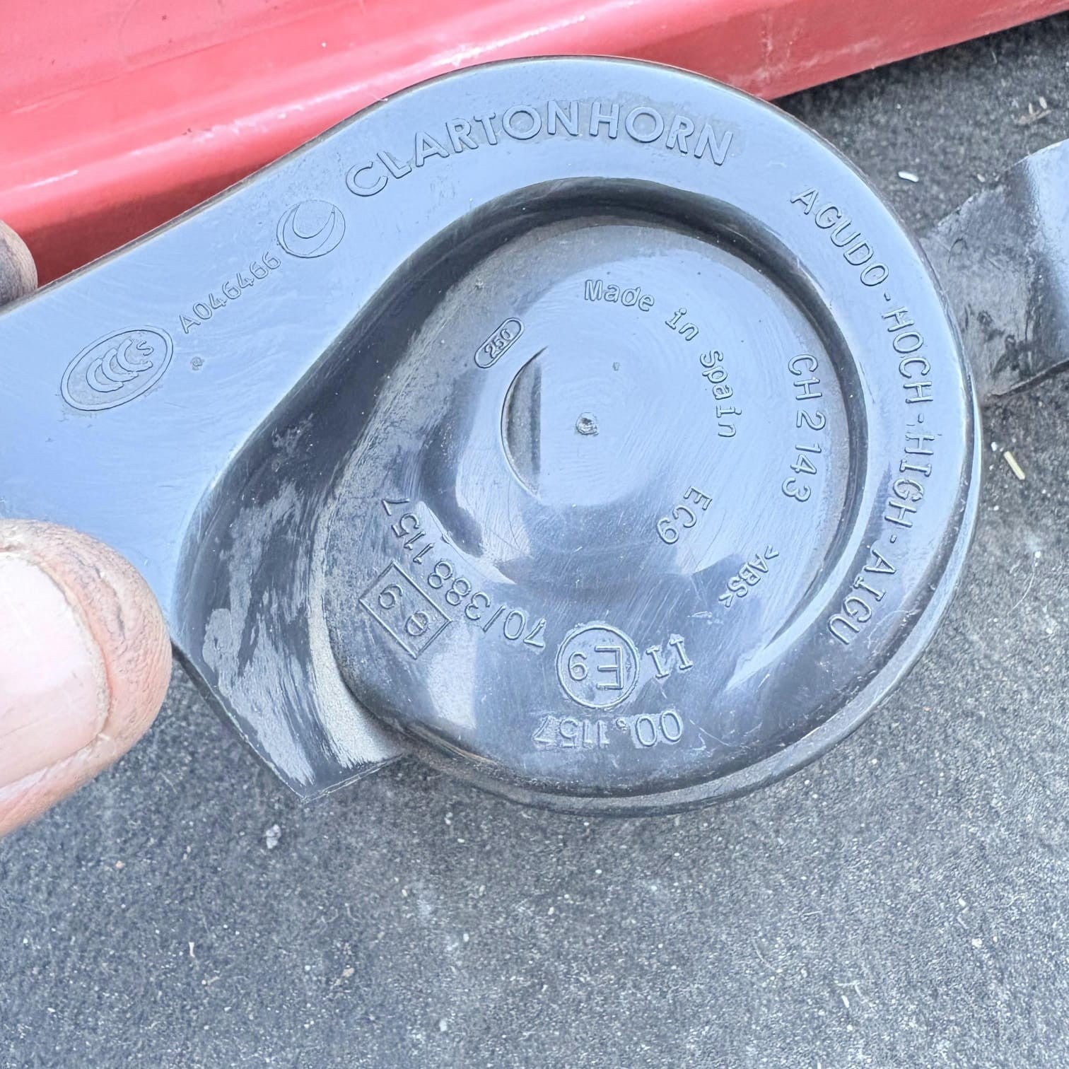 PEUGEOT 208 GTI HORN SIGNAL 2013 A046466