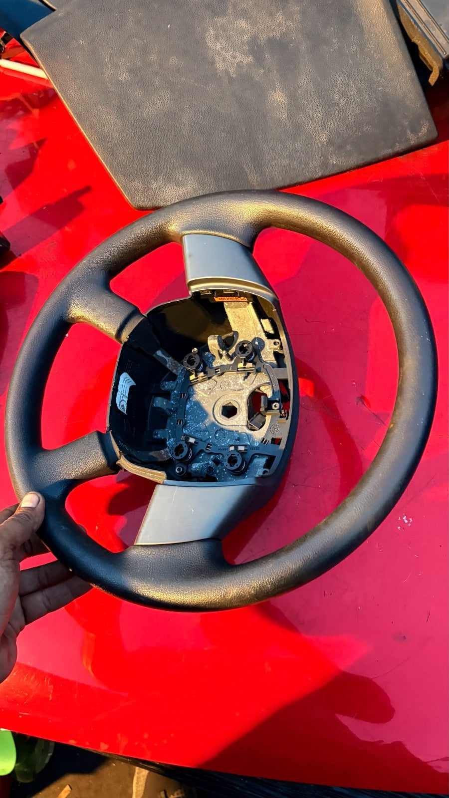 JAGUAR X-TYPE 2001-2009 LEATHER STEERING WHEEL 4X43-3F563