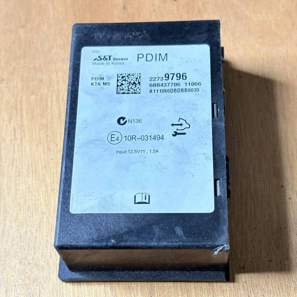 VAUXHALL ZAFIRA C TOURER MK3 BLUETOOTH CONTROL MODULE UNIT 22739796