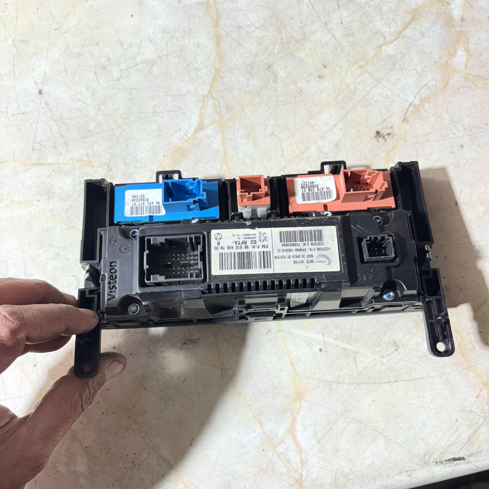 PEUGEOT 407 HEATER CONTROL UNIT 96610448YW