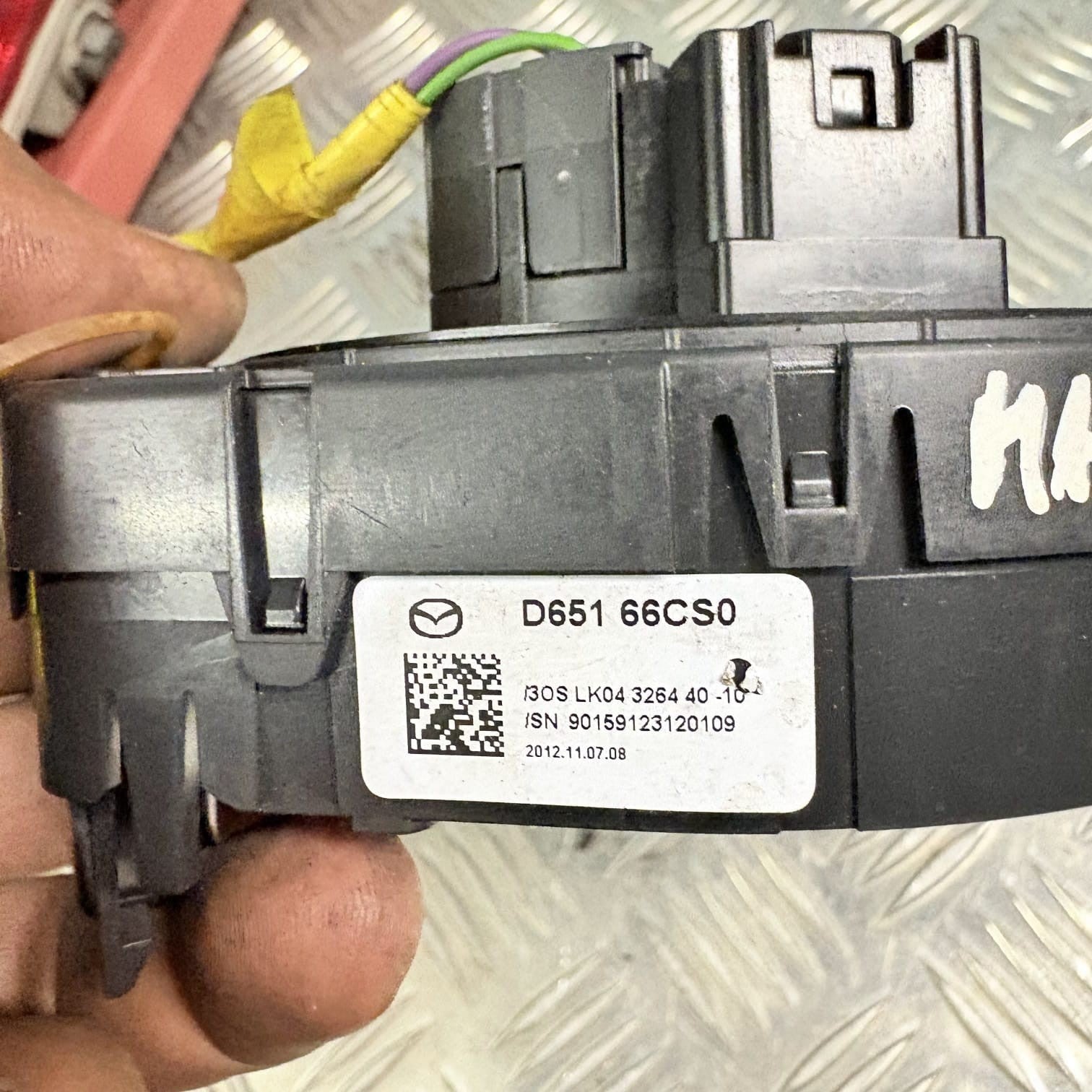 MAZDA 6 2013 INDICATOR SWITCH STALK AND STEERING WHEEL SLIP D65166CS0