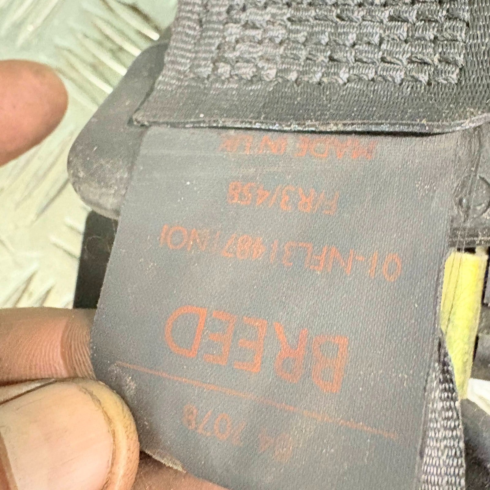 PEUGEOT 206 GTI 180 N/S REAR LEFT SEAT BELT 96361219XX 2003-2009