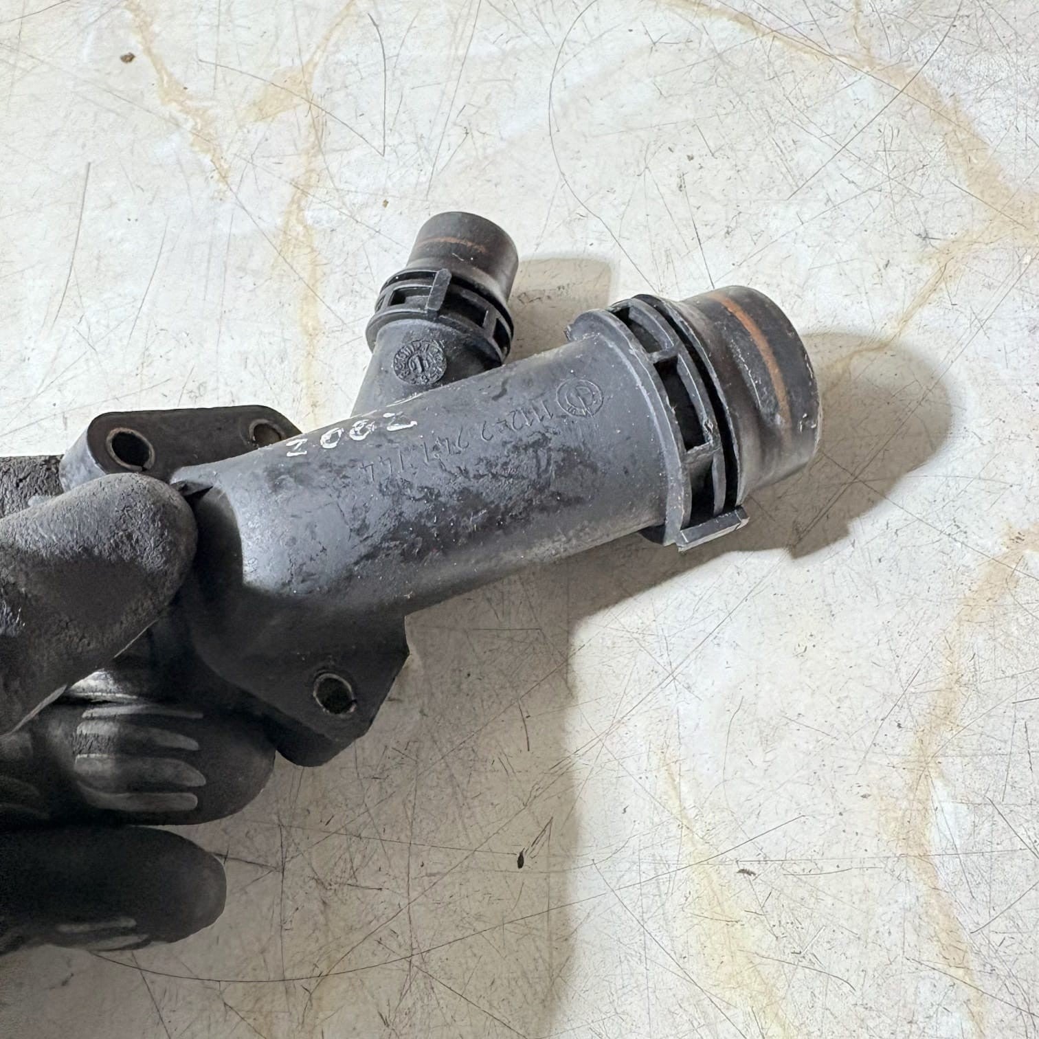 BMW 3 Series (E90, E91) Cooling System Flange, 1112-2247744 2002