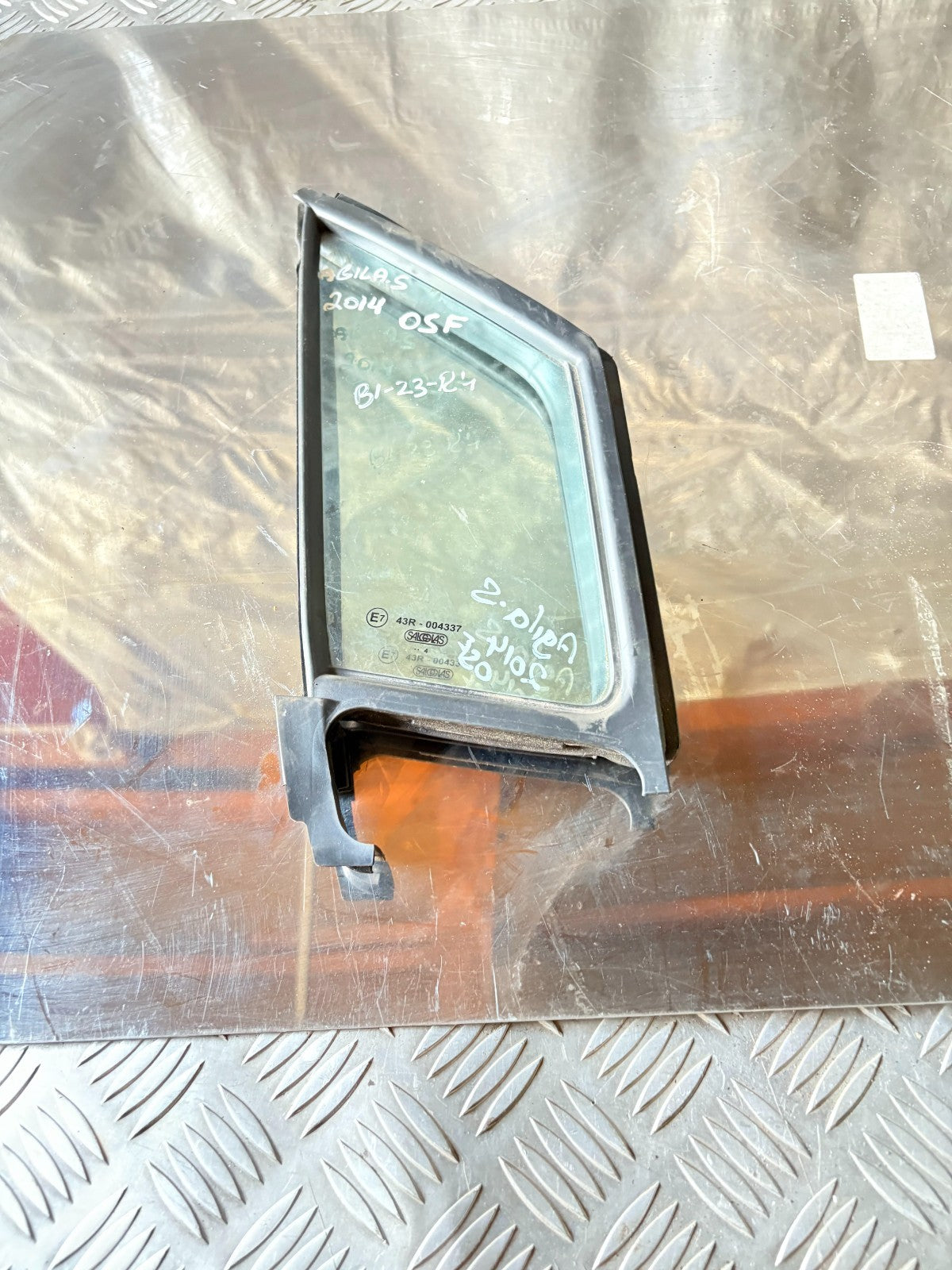 Vauxhall Agila B 2008-2014 OSF Driver Front Quarter Glass Window 43R-004337