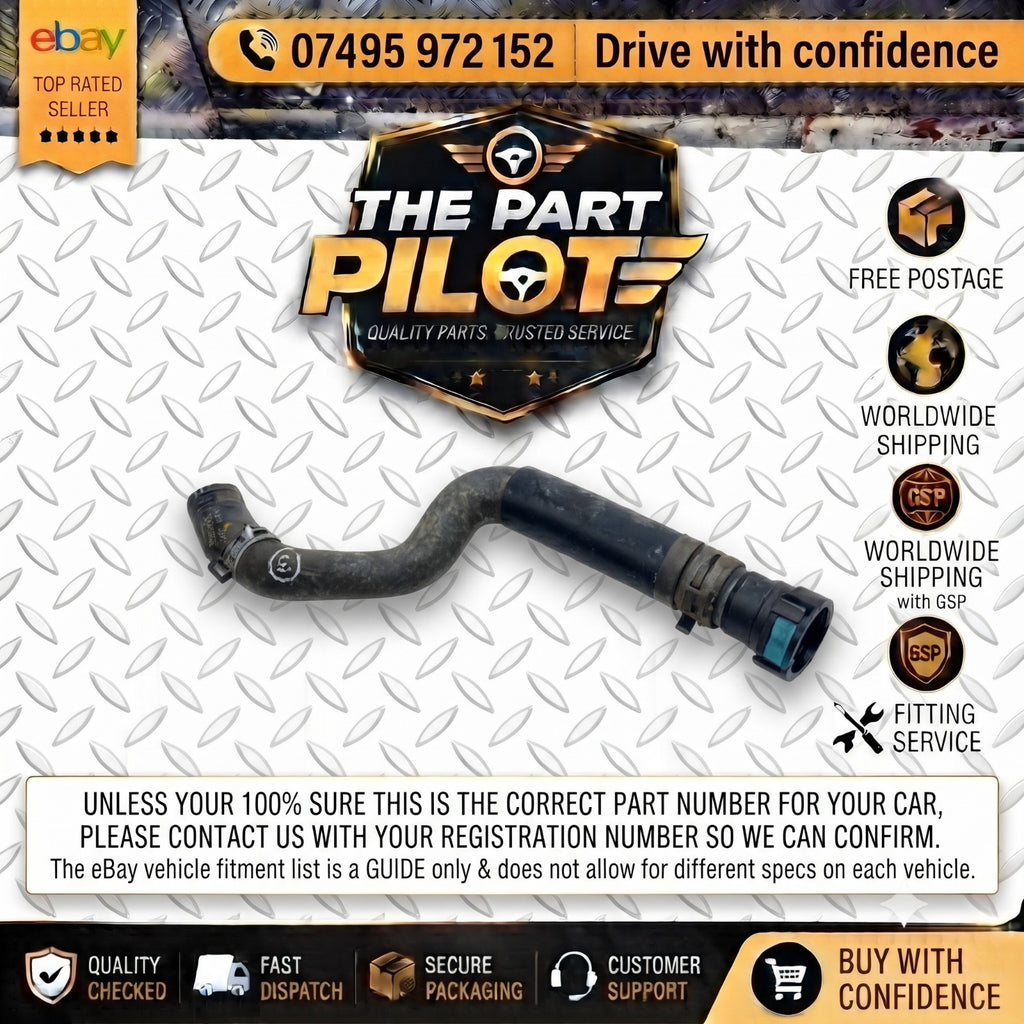 Ford Fiesta Mk7 2008-2017 1.25 Petrol Heater Matrix Hose 8V21-18K579 1521014